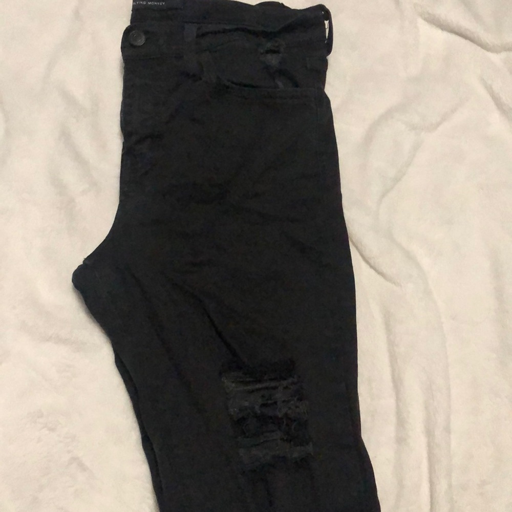 Black flying monkey jeans